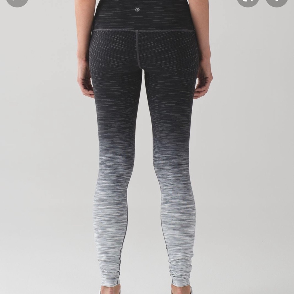 Lululemon Black/Gray Ombre leggings